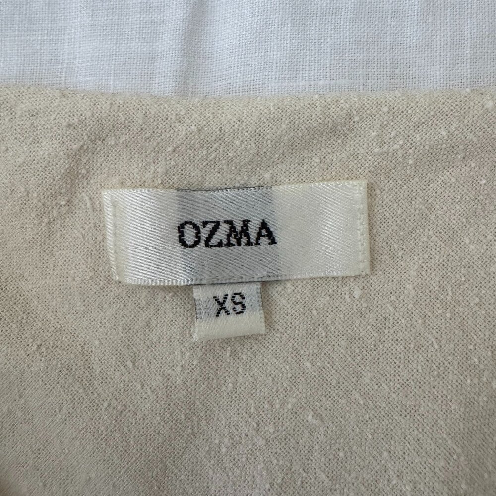 OZMA Silk Noil Bias Slip Dress - Natural - Picture 5 of 6